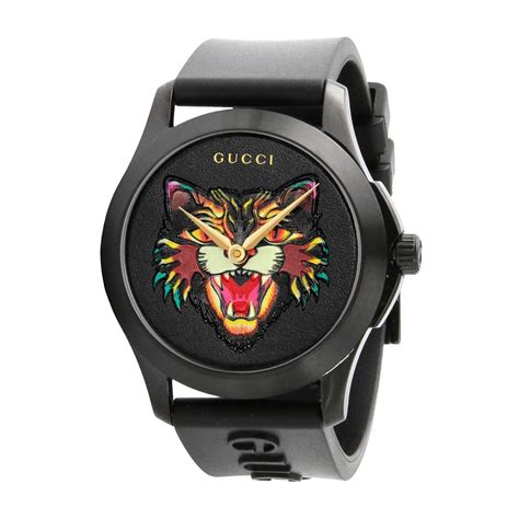 gucci montre homme noir|designer watches for women gucci.